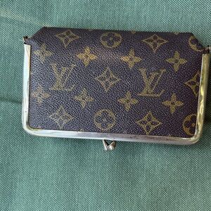 Louis Vuitton Monogram brown pouch vintage